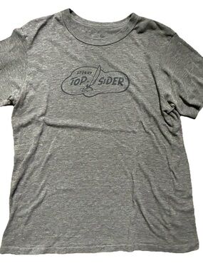 Men’s Sperry Top Sider Grey Short Sleeve T Shirt Size Medium